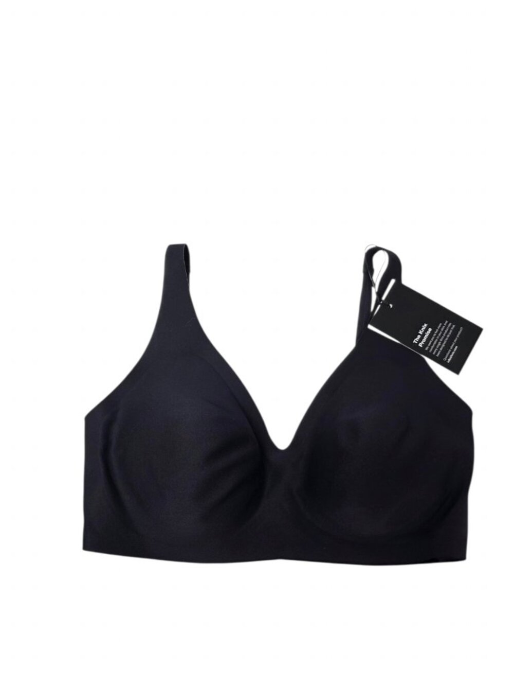 Knix Revolution Everyday Smooth Bra, Black, Padded, Wireless, XS++ Fits 30F, 30G